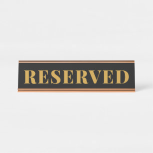 Mesa Placa de nome do escritório profissional RESERVADO