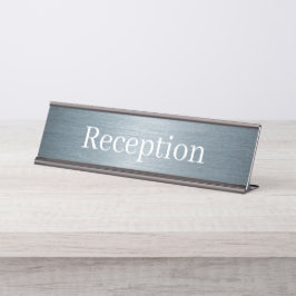 Mesa Placa de Nome do Receptor