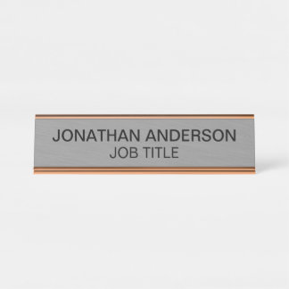 Mesa Placa de Nome para Porta de Escritório Profissiona