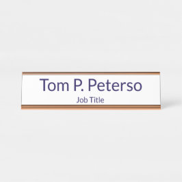 Mesa Placa de Nome Personalizada para Decoração de Escr