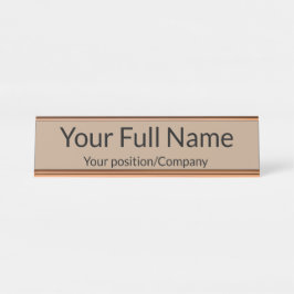 Mesa Placa de Nome Personalizada para Decoração de Escr