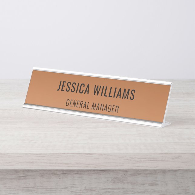 Mesa Placa de Nome Personalizada | Placa de Nome de Mes (Frente)