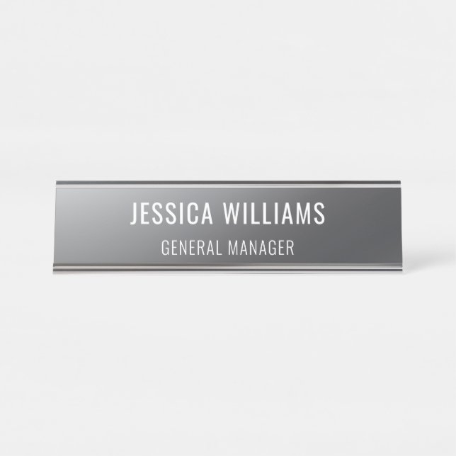 Mesa Placa de Nome Personalizada | Placa de Nome de Mes (Frente)