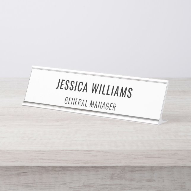 Mesa Placa de Nome Personalizada | Placa de Nome de Mes (Frente)