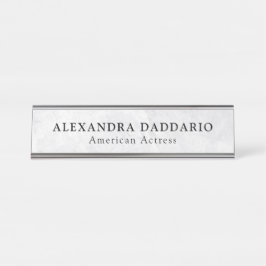 Mesa Placa de Nome Profissional Personalizada - Nome e 