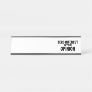 Mesa Placa de Nome Profissional Sem Interesse na Sua Op