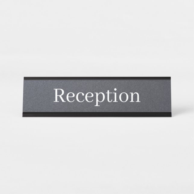 Mesa Placa de Nome Simples do Receptor (Frente)