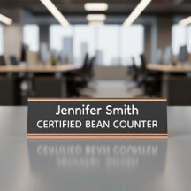 Placa Personalizada Contador de Feijão Certificado