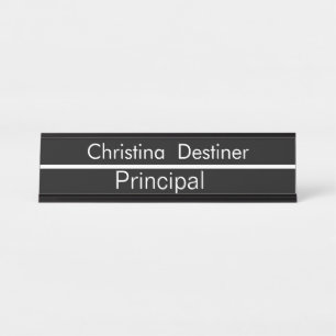 Mesa Principal Placa de Nome Personalizável Vinculado a