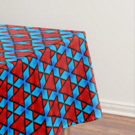 Mesa Ruby Red stars na toalha de fundo da turquesa