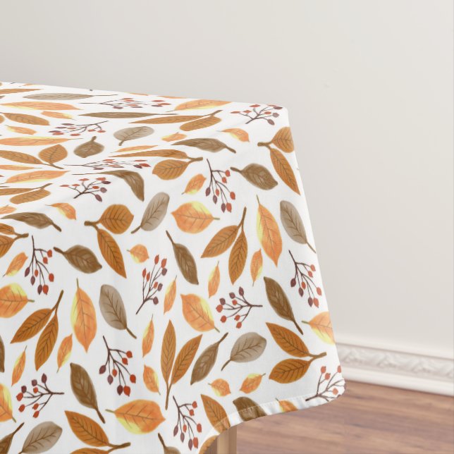 Mesa Toalha de Ação de Graças Decor - Folhas de Outono (Posição Original)