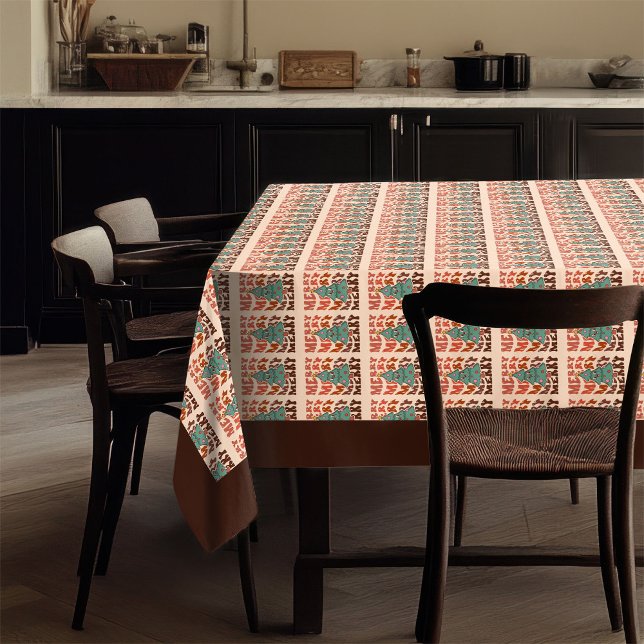 Mesa Toalha de Jantar Groovy Retrô Pastel Magia de Feri (Groovy Dining Cloth Retro Pastel Holiday Magic)