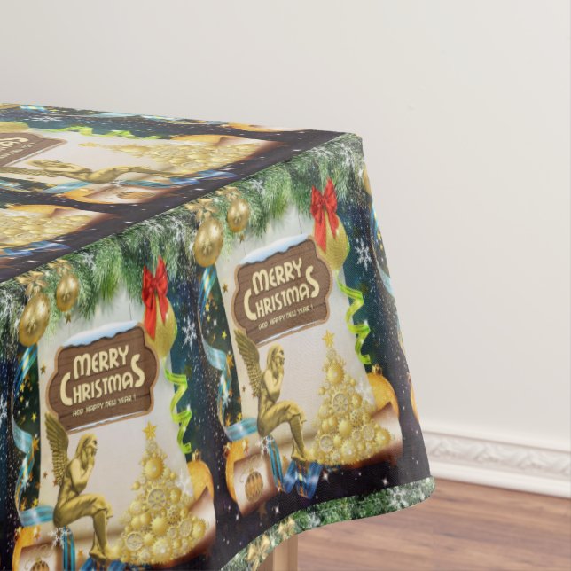 Mesa Toalha de Natal, Anjo de Natal (Posição Original)
