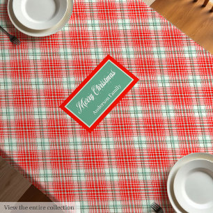 Mesa Toalha de Natal com Monograma Presente de Natal