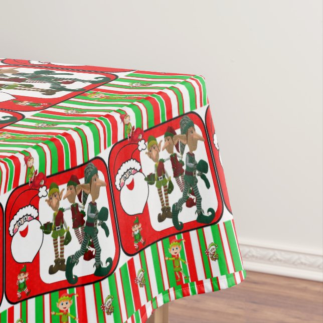 Mesa Toalha de Natal, Elfo (Posição Original)