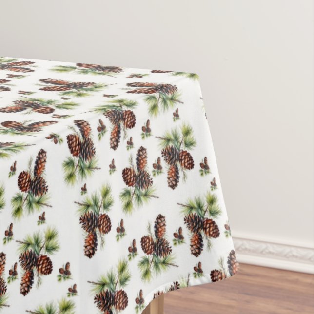 Mesa Toalha de Natal Folhagem de Pinheiro Clássico  (Posição Original)