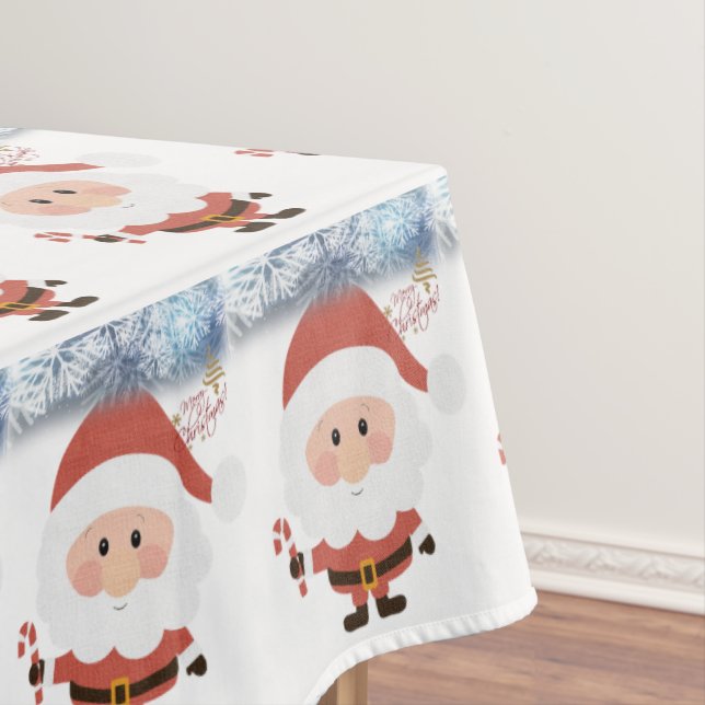 Mesa Toalha de Natal, Papai Noel (Posição Original)
