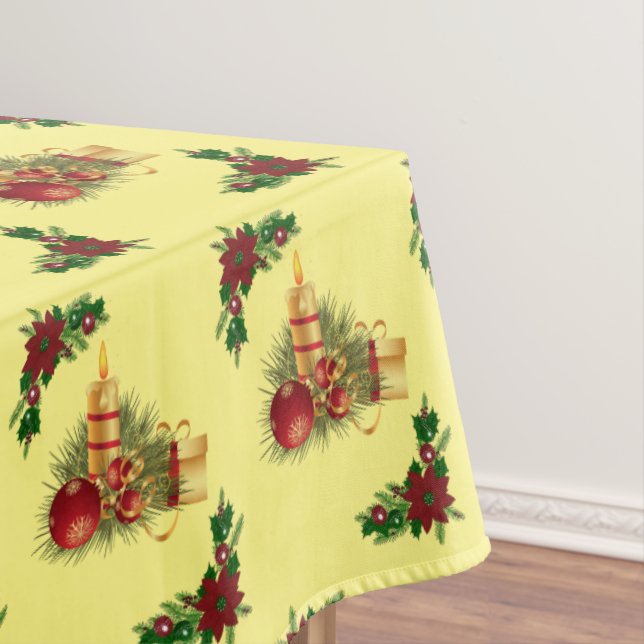 Mesa Toalha de Natal, Vela de Natal (Posição Original)