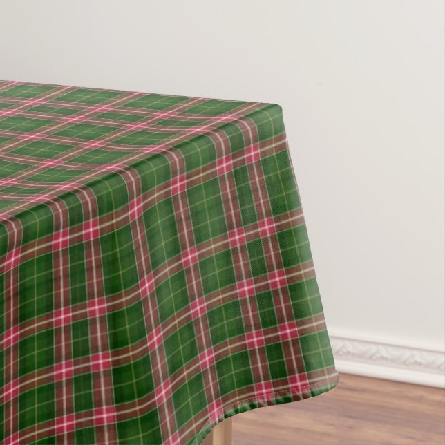 Mesa Toalha de Natal Xadrez Verde Vermelho Branco Cláss (Posição Original)