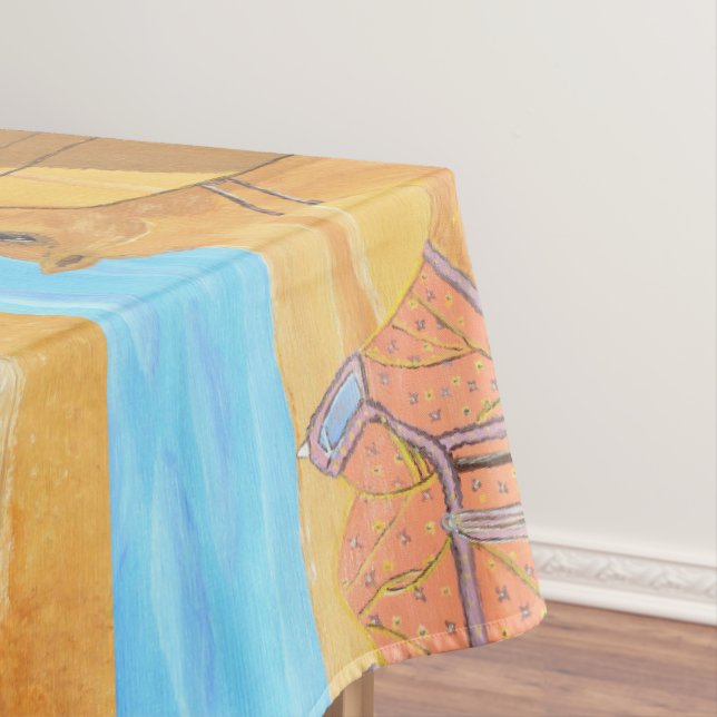Mesa Uma toalha de camelo (Posição Original)