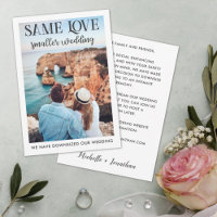 Mesmo amor, casamento menor, reduzido, foto simple