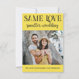 Mesmo amor, casamento menor, reduzido, foto simple
