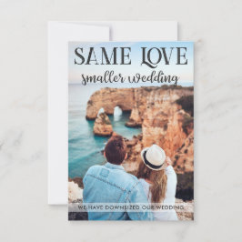 Mesmo amor, casamento menor, reduzido, foto simple