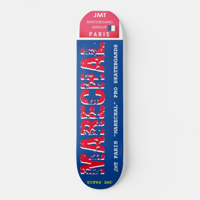 MESMO JMT PARIS 8, 1/4", skateboard Deck (Frente)