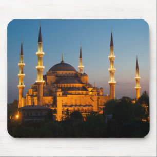 Mesquita azul em Mousepad crepuscular