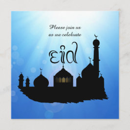 Mesquita com Sunrays - convite de festas de Eid