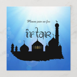 Mesquita Eid Mubarak com Sunrays - Convite Iftar