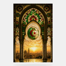 Mesquita Ornamentada da Argélia ao Pôr do Sol