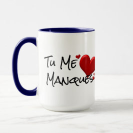 Mesquitas, sinto saudades de você, coração, caneca