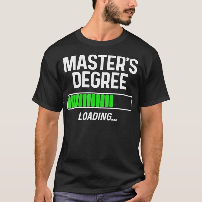 Mestrados Graduação Da Camisa De Carga Estudante G (Frente)