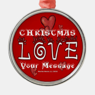 Metal Amor de Natal - Personalizar - Ornamento