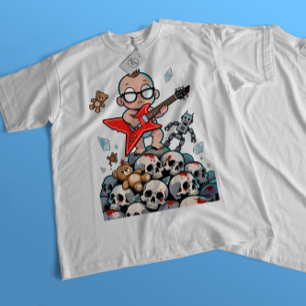 Metal Baby - Olhos Brilhantes e Camiseta de Violão