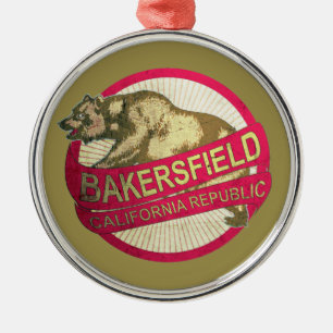 Metal Bakersfield Califórnia tem ornamento de férias
