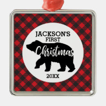 Bebês Primeiro Ornamento Cerâmico de Foto de Natal