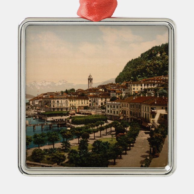 Metal Bellagio II, lago Como, ornamento de Lombardy, (Frente)