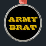 Metal Brat da Força Aérea de Ornamento<br><div class="desc">Brat da Força Aérea de Ornamento</div>