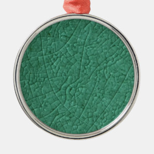 Metal Fissuras de pedra verde Ornamento
