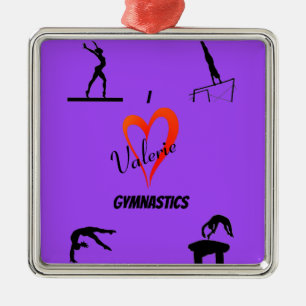 Metal Ginástica Garotas Adoram Ornamento de Cerâmica R