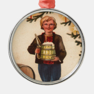 Metal Homem estónio com o ornamento da árvore de Natal