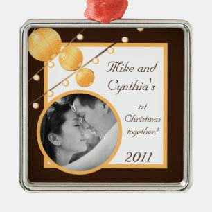 Metal Lanternas de Papel Personalizado para Ornamento de