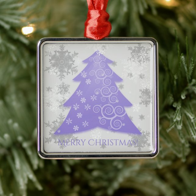 Metal Lavanda Árvore de Natal Festiva Ornamento Cerâmico (Árvore)
