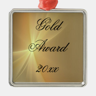 Metal Moça Escoteiro Dourado de Prêmio Café Ornamento Me
