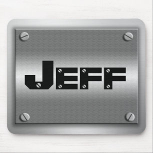 Metal Mousepad do nome pessoal