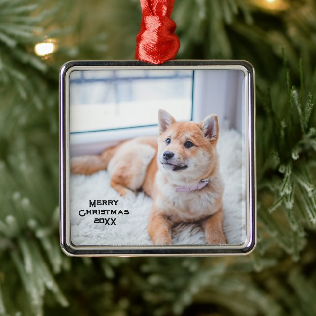 Metal Natal de Ornamento Metálico Personalizado de Cães (Árvore)