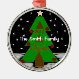 Metal Noite de Árvore de Natal - Personalizar Ornamento