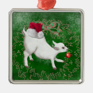 Metal Ornamento Animal De Cabra Fresca